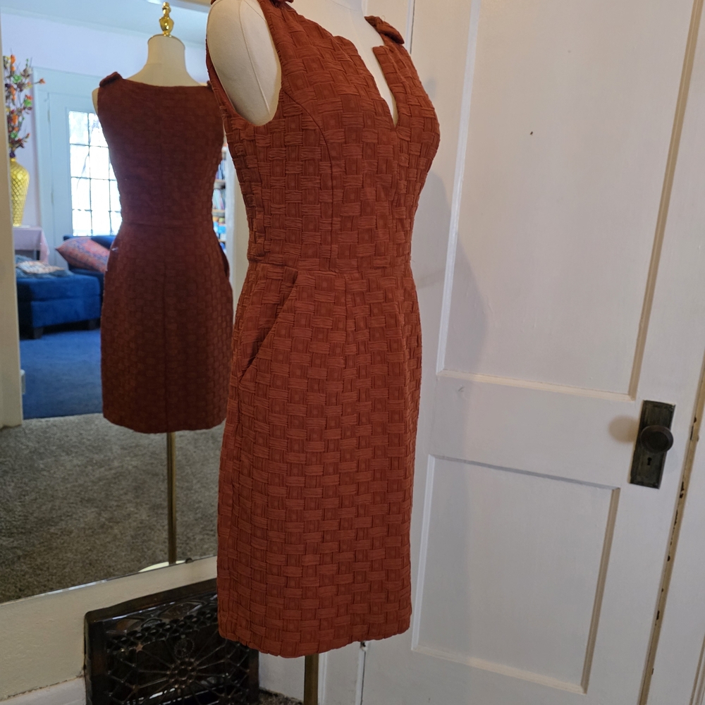 Tabitha Rust Woven Midi Dress